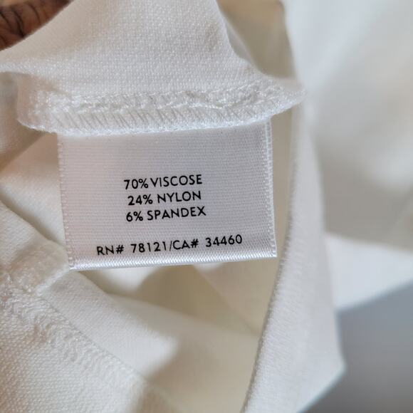 Eileen Fisher Womens Crepe Slim Yoke Pull On Pant Size XL White Career Workwear - Picture 5 of 10